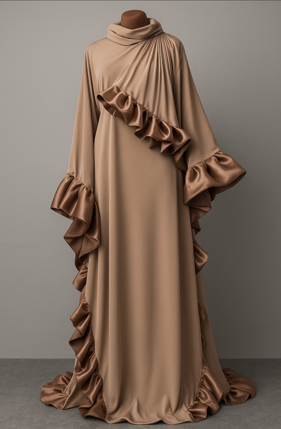 Ruffle Abaya